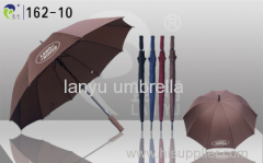 Automatic Open Straight Umbrellas Fiber Ribs Straight Rubberized EVA Handle Big Size factory