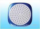 12 Color Top Rain Overhead Shower Head 8 Inch Plated Chromed, Body Spray Shower Heads Water Saving