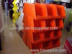 Matte PP lamination POP corrugated Cardboard Pallet Display / exhibition displays