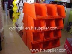 Matte PP lamination POP corrugated Cardboard Pallet Display / exhibition displays