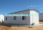 Comfortable Steel Prefab House , Temporary Portable Housing With Sandwich Panel Wall