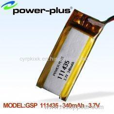 3.7v 111435/340(mAh) lithium polymer battery