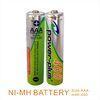 Cylindrical shape Rechargeable NIMH AAA400mAH 1.2V camera & shaver & flashlight battery