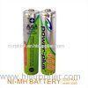 Cylindrical shape Rechargeable NIMH AAA400mAH 1.2V camera & shaver & flashlight battery