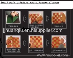 Oil shell mosaic wall stickers