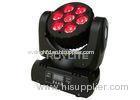 7 x 12W RGBW Beam Moving nightclub LED Head , Osram Lamp / 37 DMX channels