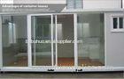 Prefabricated Modular Glass wall container house for shop / store L6055 W2435 H2635 mm