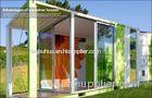 Decorative Modular Prefab Homes / Glass Container House For Holiday Village