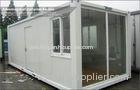 Standard 20 foot Modular Glass Prefab Homes For Office / Living , Safe and Durable