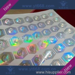 hexagon hologram anti-counterfeiting label