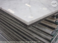 White Colored Marble & Granite Laminated Tiles