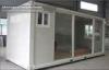 Portable Commercial Glass Container House with EPS / PU Sandwich panel