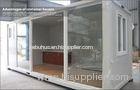 20ft Standard Expandable Glass Prefab Homes / Container House with Sliding Door