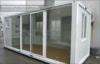 Galvanized Steel Frame 20ft Standard Glass Container House For Shop