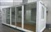 Galvanized Steel Frame 20ft Standard Glass Container House For Shop
