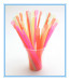 disposable colorful spoon straw matching shave ice cups