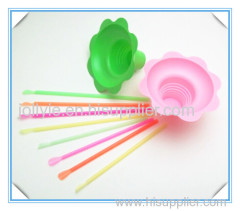 100% food grade colorful drinking straw with spoon