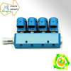 Blue color 4 cylinders Injector rail for CNG Automobile