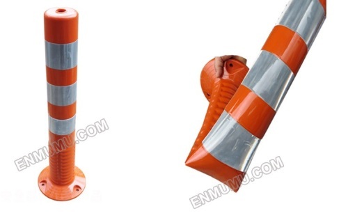 FB-80-1 plastic bollard for roadway safety