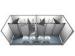 Standard Modular 20 FT Container Home Concrete Flat Pack Prefab House for Shower Room
