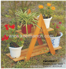 Wooden square flower stand