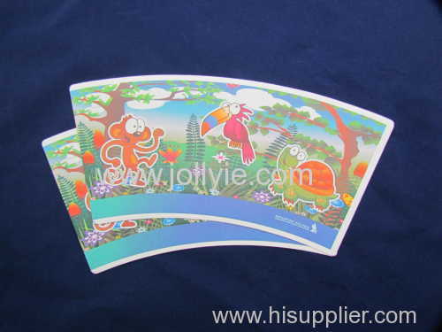 Festival paper cup and colorful paper cup fans