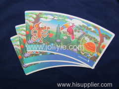 Festival paper cup and colorful paper cup fans
