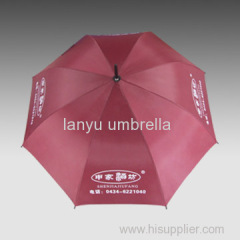 Promotional Straight Umbrellas Auto Open Waterproof High Density Silver-coated Fabric Factory