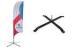 Double Side Printing Swisscom advertising feather flags with Optional Bases