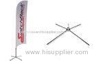fire proof cross base Eye Catching teardrop banners with UV protection