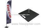 Screen Print / Digital Print advertising feather flags with Metal Plate