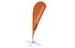 Head Teardrop Advertising Flags , 110 Gram Knitted Polyester Printed Flag