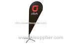 Custom Olleh Teardrop Advertising Flags with Aluminium / Fiberglass Pole