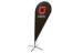 Custom Olleh Teardrop Advertising Flags with Aluminium / Fiberglass Pole