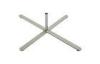 Cross Advertising metal Indoor Flag Pole Base With Fixed Rotator
