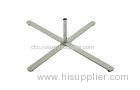 Cross Advertising metal Indoor Flag Pole Base With Fixed Rotator