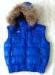 Blue Duck Feather Down Jackets Kids Down Jacket Vest With Rabbit Fur