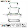 Clear Crystal Classical Pyrex Glass Lunch Box Containers Precision Formula