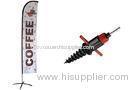 4 Leg Cross Base outdoor advertising banners with Custom Graphic Prints