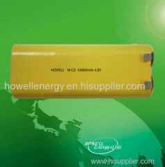 high temperature 4.8v 800mah nicd battery pack