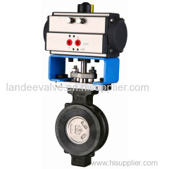 Pneumatic Butterfly Valve, Metal Seat, 150#, 600#