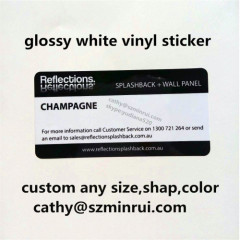 custom 3.75x7.75cm color label printing