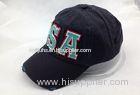 Promotional Black Washed Baseball Cap Boy Summer Sport Velcro Hat