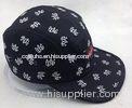 Full Printing Flat Brim 5 Panel Camp Hat Cap with Woven Label