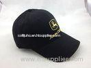 Embroidery Black Cotton Baseball Cap for Sport Cap Sandwich Brim