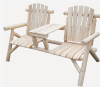 Wooden comfortable double chair