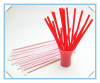 Jumbo straw red color paper wrapped