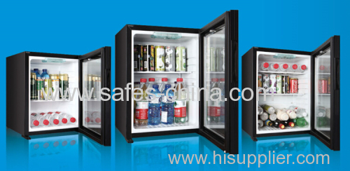 32L no noise hotel absorption minibar with glass door