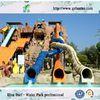 Adult Water Park Equipments , Water Playground With Fiberglass Water Slides