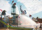 Water Playground Equipment With Fiberglass Spiral Water Slide For water park